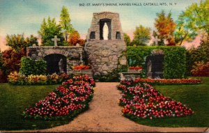 New York Catskills Haines Falls St Mary's Shrine 1940