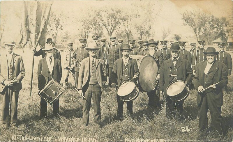 Postcard RPPC Iowa Waverly The Live Fair Mueller 23-6964