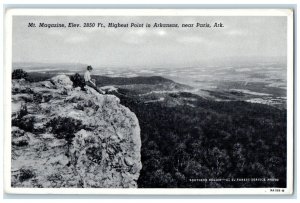 c1930's Mt. Magazine Highest Point In Arkansas Near Paris AR Vintage Postcard