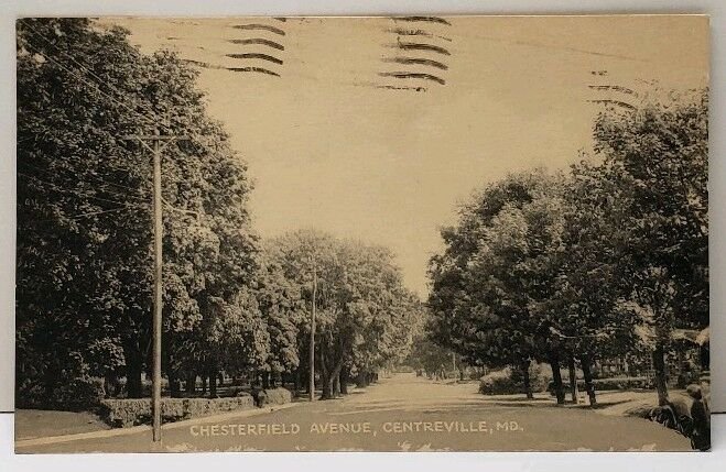 Centreville Maryland Chesterfield Avenue Postcard F4