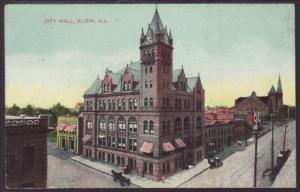 City Hall,Elgin,IL Postcard