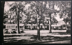 Mint Vintage Brandon Inn & Annex Street View Vermont Real Photo Postcard RPPC