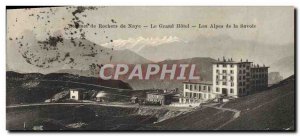 Old Postcard Summit Naye rocks Grand Hotel Savoy Alps