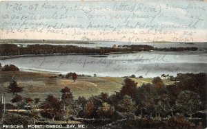 Casco Bay Maine c1906 Postcard Princes Point