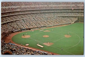 1960 Cincinnati Ohio Postcard Riverfront Stadium Bengals Football Downtown