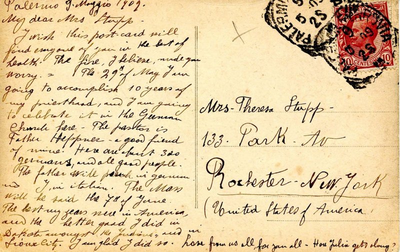 Italy - Palermo. Villa Giulia, Gardens