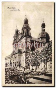 Old Postcard Mannheim Jesuitenkirche