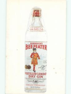 1960's This Is A Postcard BEEFEATER DISTILLED LONDON DRY GIN POSTCARD AD AC7428