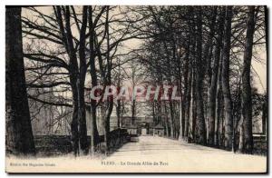 Old Postcard Flers La Grande Allee Park