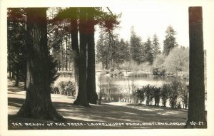 Oregon Portland Beauty of the Trees Laurelhurst RPPC Photo Postcard 22-10950