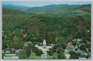 State View~Air View State Capitol Montpelier Vermont~Vintage Postcard
