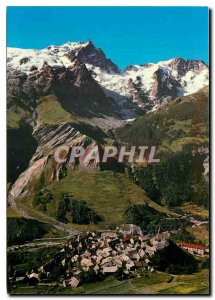 Postcard Modern Tourist Alps La Grave Hautes Alpes Grand Peak of Meije and th...