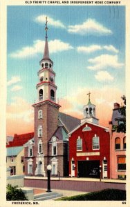 Maryland Frederick Old Trinity Chapel and Independent Hose Company 1959