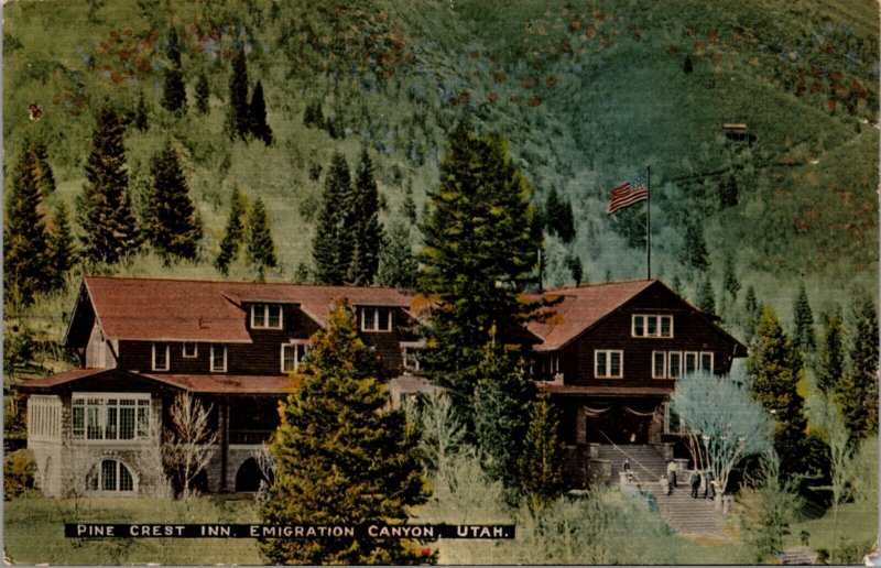 Postcard Pine Crest Inn in Emigration Canyon, Utah