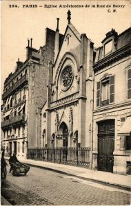 CPA PARIS 7e-Eglise Américaine de la Rue de Berry (327384)