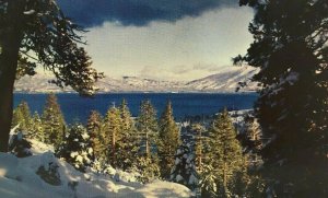 Lake Tahoe Postcard 1967 StateLine South Lake Tahoe Postmark Cancel