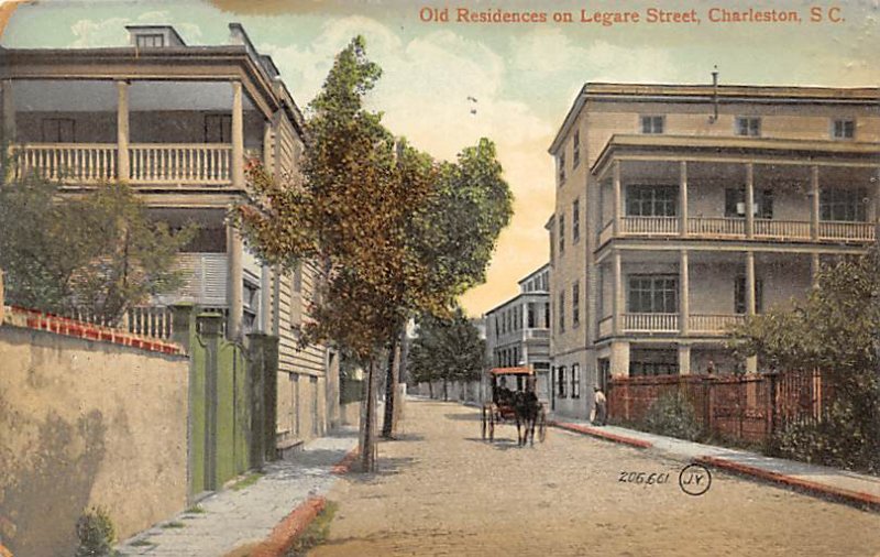 Old Residences on Legare Street Charleston, South Carolina