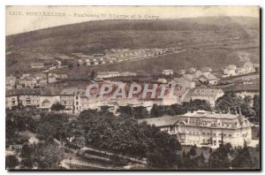 Old Postcard Pontarlier Faubourg St Etienne and Camp