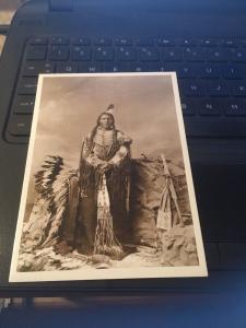 Vtg Postcard: Little Big Man, Oglala Sioux Warrior