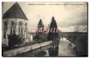 Old Postcard Nogent Le Rotrou View the & # & # 39Huisne and 39Abside of & # 3...