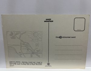 Circus Wheel at Magic Mountain Valencia CA Continental Postcard