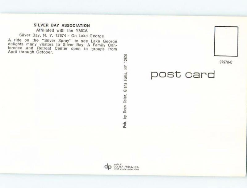 Unused Pre-1980 RESORT SCENE Adirondacks - Silver Bay - Lake George NY c4311