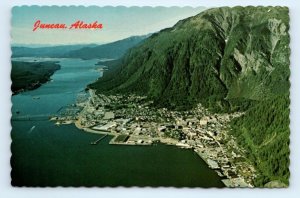 Capital Alaska Juneau Aerial View AK Postcard