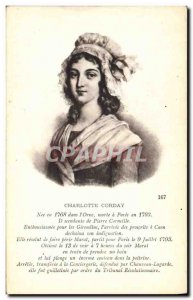 Old Postcard Charlotte Corday