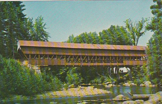 Covered Bridge Over Swift River Conway New Hamshire