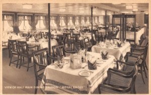 London, England  DINING SALOON~Royal Eagle Steamer Ship GENERAL STEAM NAVIGATION