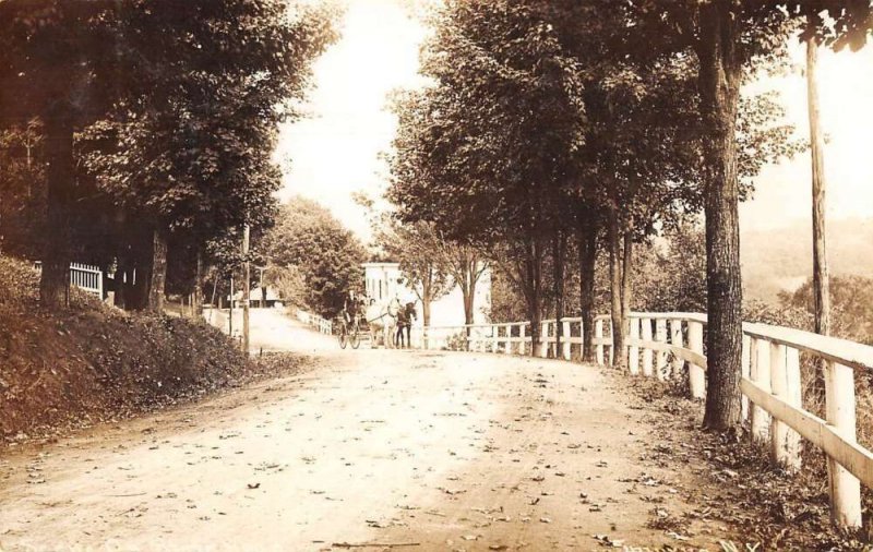 Smyrna New York Jordan Street Scene Real Photo Vintage Postcard AA14327