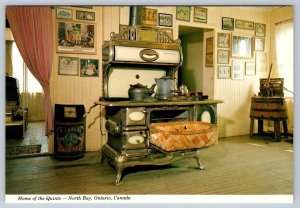 Wood Burning Stove Incubator, Dionne Quintuplets Home North Bay Ontario Postcard