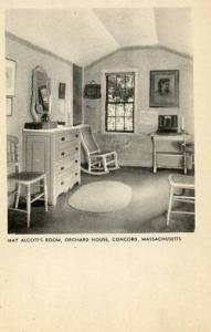 MA - Concord. Orchard House, Louisa May Alcott's Room