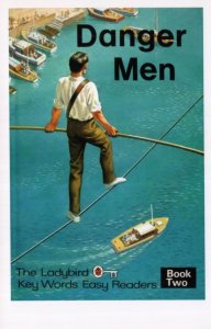 Danger Men Stunt Tightrope Walker Ladybird 1st Edition Book Postcard