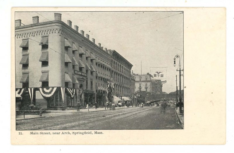 MA - Springfield. Main Street Near the Arch ca 1900