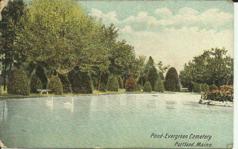 Pond- Evergreen Cemetery, Portland, Maine