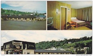 3-views,  Motel Joanne Hotel,  Ste-Anne de Beaupre,  Quebec,  Canada,  PU_1989