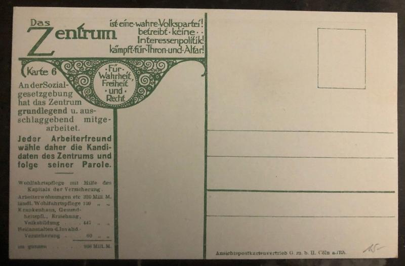 Mint Germany Picture Postcard German Social Security For True And Freedom