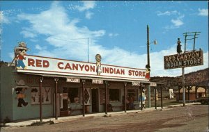 Panguitch Utah UT Red Canyon Indian Store Coke Vending Machine Vintage PC