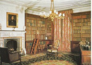 Buckinghamshire Postcard - Hughenden Manor - The Library -  Ref A8083