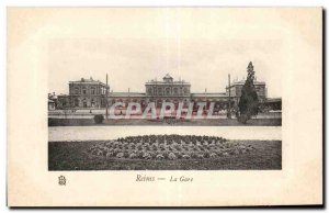 Old Postcard Reims train station