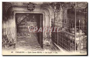Old Postcard Tarascon St Martha Church Crypt