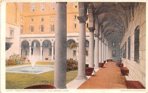 Boston Public Library in Boston, Massachusetts The Court Yard.