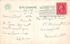 J57/ Meridian Mississippi Postcard c1910 First Baptist Church Building  37