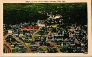 Aerial View of Hot Springs National Park AR Vintage Postcard H68