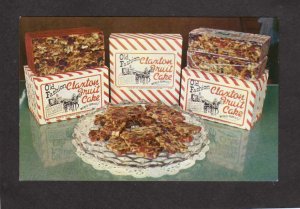 GA Fruit Cake Claxton Bakery Georgia Advertising Postcard AD PC