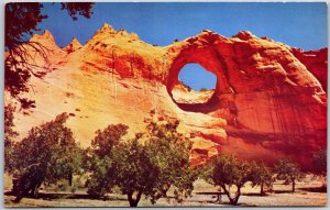 Arizona, Window Rock Formation, Central Navajo Indian Agency, Vintage Postcard