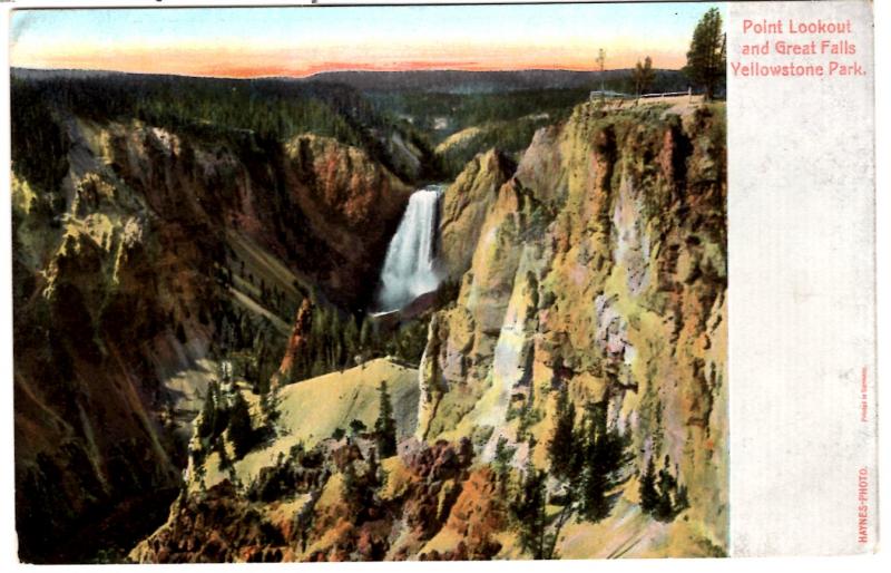 Haynes AUTOCRHOME, Point Lookout and Great Falls, Yellowstone National Park
