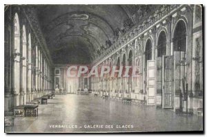 Old Postcard Versailes Hall of Mirrors