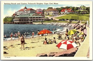 Bathing Beach and Casino For Mouth Heights Cape Cod Massachusetts MA Postcard